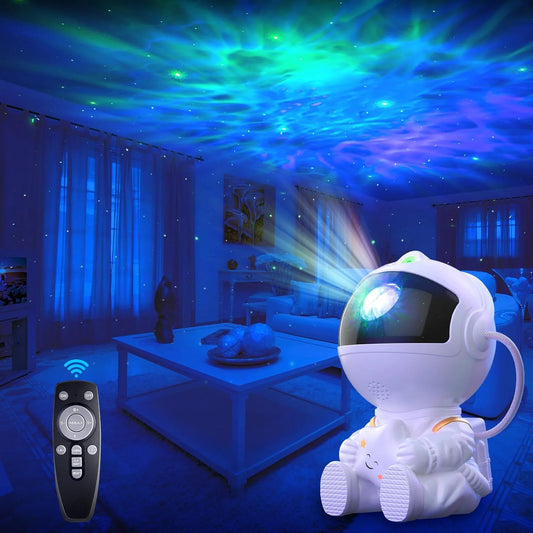 Proyector astronauta con altavoz bluetooth
